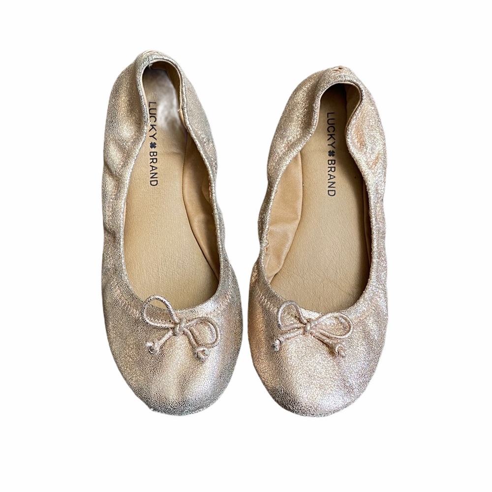 Lucky Brand Rose Gold Ballet Flats